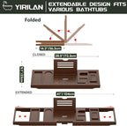 Yirilan Bathtub Trays for Tub, Bath Tray, Foldable Bathtub Caddy - Image 6