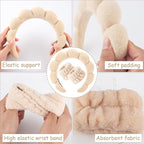 Zkptops Spa Headband for Women Sponge Makeup Skincare Headband Washing Face - Image 5