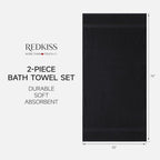 REDKISS 2 Pack Oversized 70"x35" Bath Sheets - Image 3