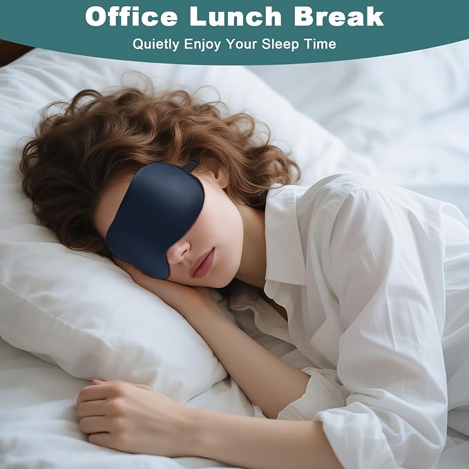 Sleep Mask for Side Sleeper Women Men, Eye Mask for Sleeping Light Blocking - Image 5