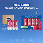 NIVEA Cherry Lip Care, Ruby Tinted Lip Balm Pack - Image 2