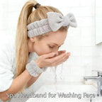 7 Pcs Spa Set, Facial Headband and Wristband Set, Skincare Accessories - Image 4