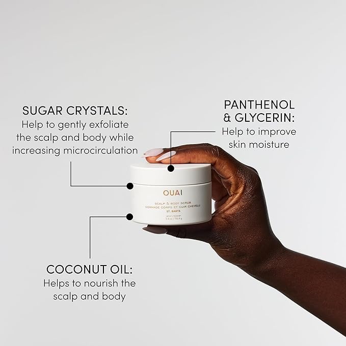 OUAI Scalp & Body Scrub, St. Barts Travel Size - Image 4
