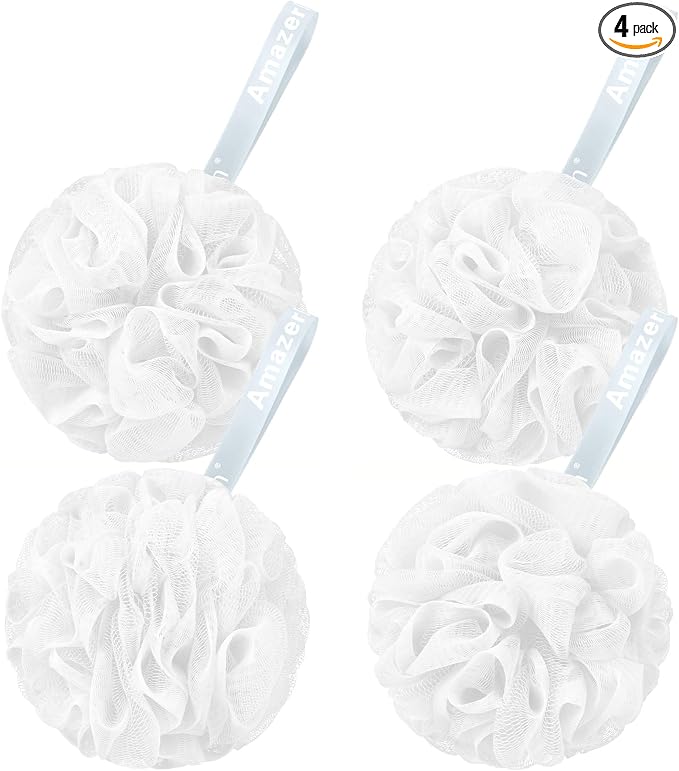 AmazerBath Loofah Sponge 75g/Piece, Exfoliating Bath Sponge Body Scrubber by AmazerBath