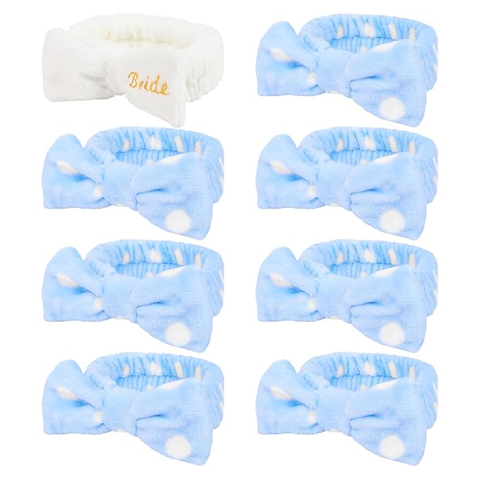 Semato Bachelorette Party Favor Set Bride & Bridesmaid Spa Headband by Semato