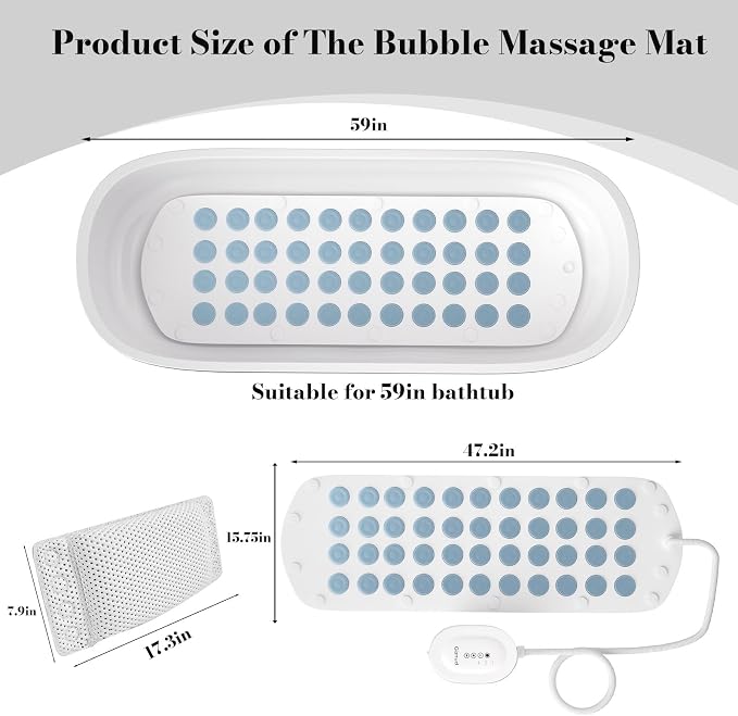 Bubble Bath Mat with Warm Air - Image 5