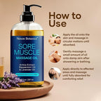 Sore Muscle Massage Oil for Massage Therapy 8 fl oz - Image 4