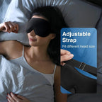 YFONG Weighted Sleep Mask, Women Men 3D Blocking Lights Sleeping Mask, Pressure - Image 8