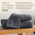 Springtree Home Luxury Viscose from Bamboo Bath Towel Set of 4 | 35% Viscose - Image 3