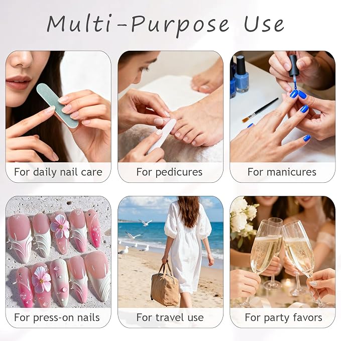 5-Piece Disposable Manicure Kit, Bulk Mini Nail Care Set - Image 6