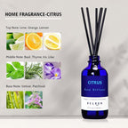 Xcleen Citrus Scented Reed Diffuser, Lime & Lemon Oil Reed Diffuser, Real - Image 3