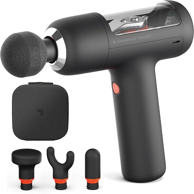 Sharper Image PowerBoost Circuit Massage Gun Deep Tissue Percussion Massager by SHARPERIMAGE
