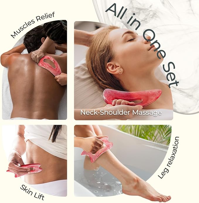 Scienlodic 2 Pcs Large Body Gua Sha Massage Tools - Image 4