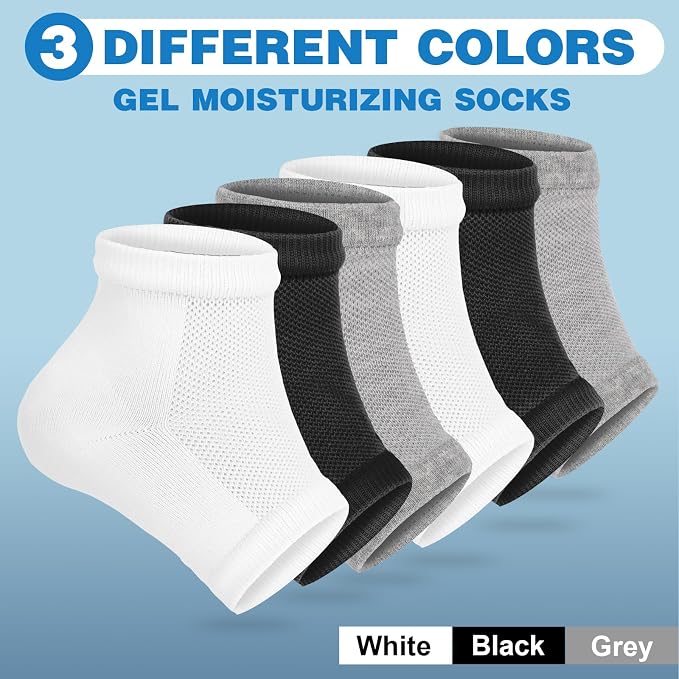 TEAWOO 6 Pairs Moisturizing Heel Socks - Image 3