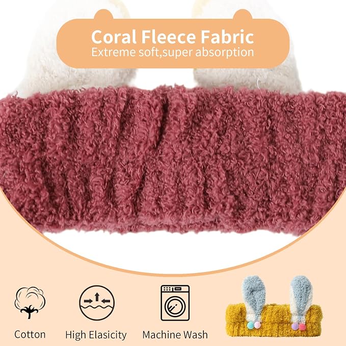 PERFECTSIGHT Kawaii Headband for Spa, Washing Face, Party - Image 2