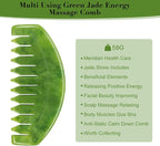 Gua Sha Comb, Natural Guasha Stone Jade, Head Scalp Caring Massage Comb - Image 5