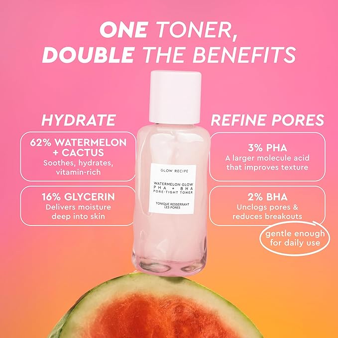 Glow Recipe PHA + BHA Face Toner, Korean Exfoliating Toner - Image 4