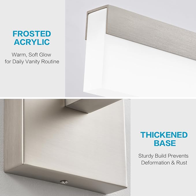 SOLFART Vanity Lights for Bathroom Retractable: 48 Inch 5CCT Brushed Nickel Led - Image 3