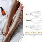 rosenice Scalp Massager Hand Held Therapeutic Head Scratcher Steel Wire Head - Image 5