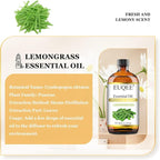 EUQEE Lemongrass Essential Oil 118ml Premium Lemongrass Oil - Image 2