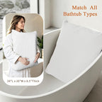 Luxury Bathtub Pillow, Gift for Mother's Day, Neck & Back Support, Quick-Drying - Image 3