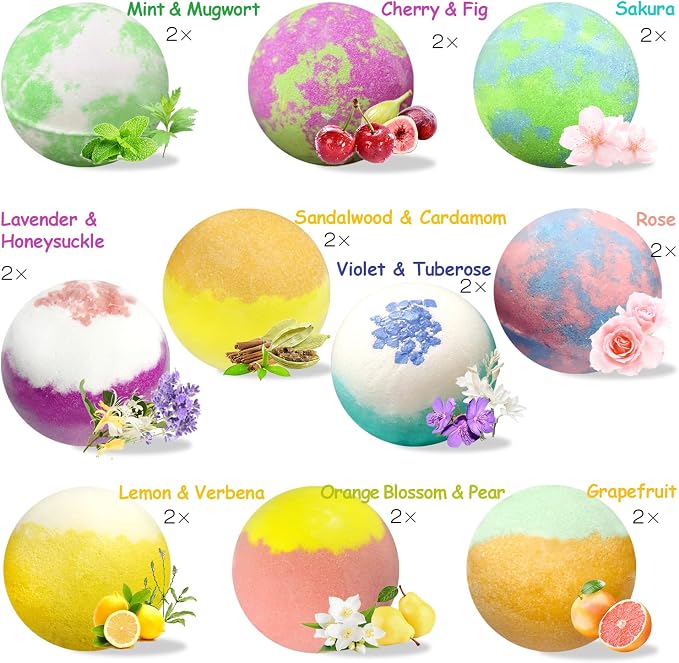 Bath Bombs for Women, Shea & Coco Butter Dry Skin Moisturize, SPA Relaxing - Image 5