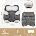 Bath Pillow for Tub Ergonomic Cat Shape Design Bath Pillow for Head and Neck - Image 6