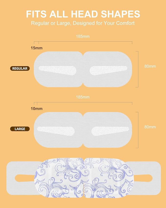 Heated Eye Mask Disposable 24 Pack, 45+ Min Self Heating Steam Eye Mask - Image 4