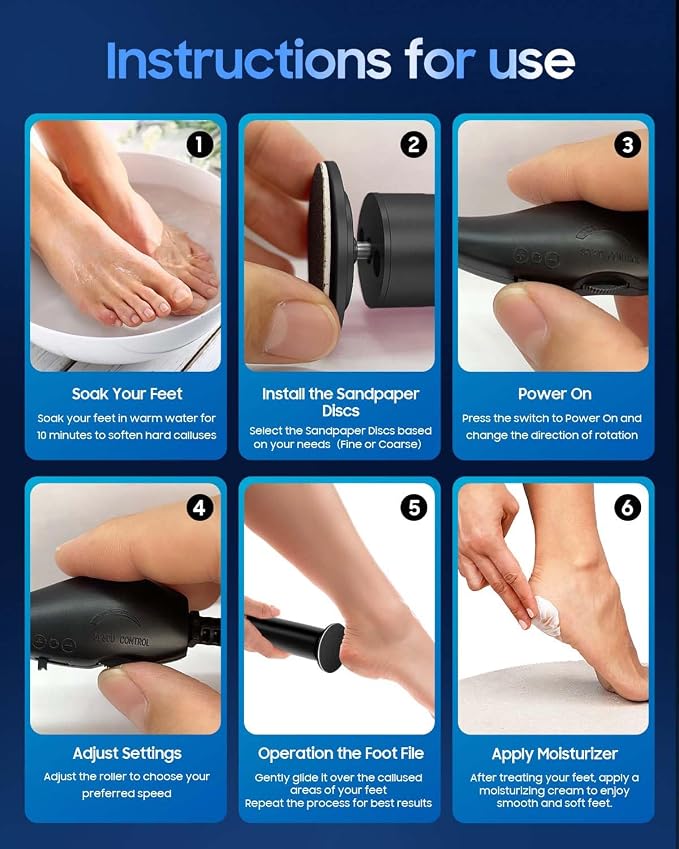 FSA&HSA Electronic Foot File, Callus Remover - Image 7