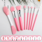 8Pcs Silicone Face Mask Brush Set, Double-Sided Silicone Face Scrubber - Image 8