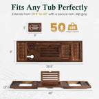 Teak Bathtub Tray, Bath Caddy - Image 4