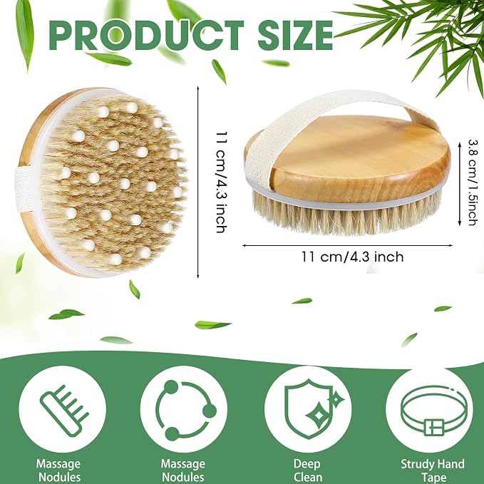 Gejoy 20 Pcs Dry Brushing Body Brush - Image 2