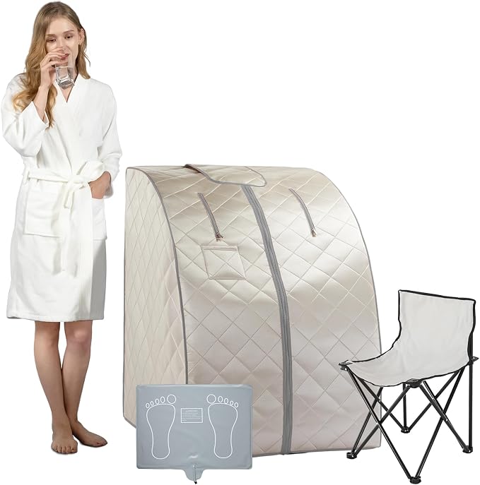 Smartmak Far Infrared Sauna, Full Body One Person Portable SPA Set by Smartmak