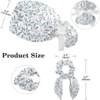 Scrub Cap with Hair Scrunchy, Ponytail Holder Surgical Cap - Image 2