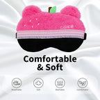 PERFECTSIGHT Sleep Eye Masks, Cute Bear Plush Sleep Eye Cover Lightweight - Image 2