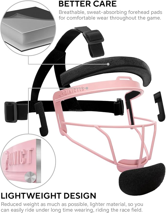Dinictis Softball Face Mask, Lightweight, Comfortable, - Image 3