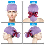 Scrub Caps Women Bouffant Scrub Hats Caps Nurses, Adjustable Working Cap - Image 6