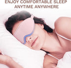 FlyCoco 99% Fully Block Out Light Eye Sleep Mask, 3D Deep Contoured Eyes Cover - Image 7
