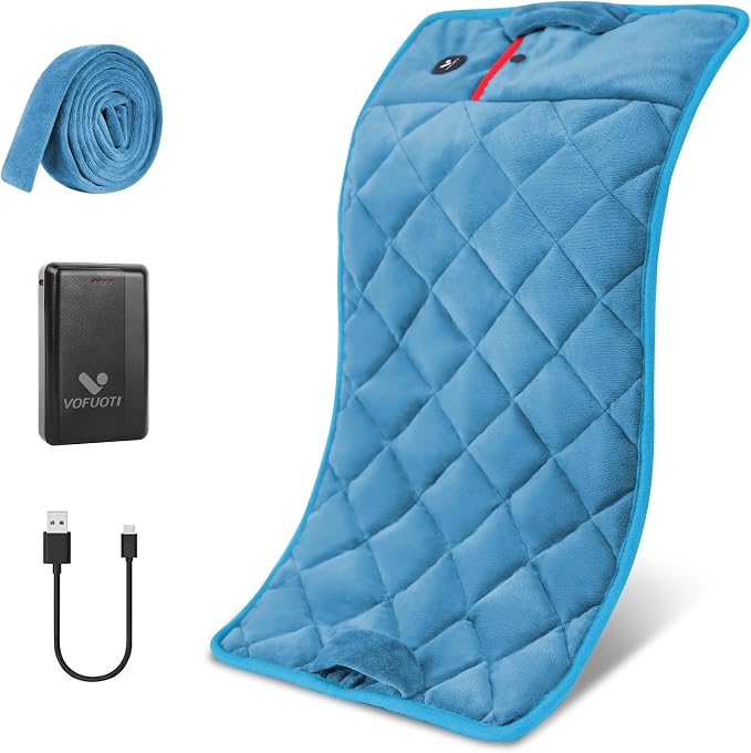 Vofuoti Portable Heating Pad, Cordless Weighted Heating Pads by VOFUOTI