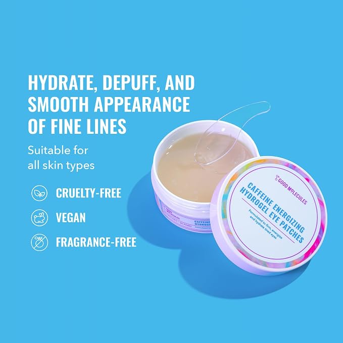 Good Molecules Caffeine Energizing Hydrogel Eye Patches - Image 2