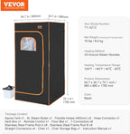 VEVOR Portable Steam Sauna Tent Full Size, 1600W - Image 7