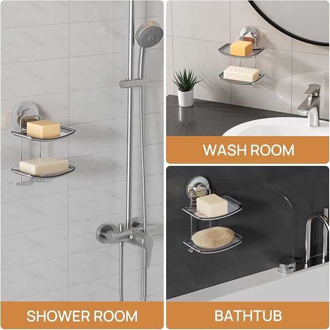 LEVERLOC Soap Dish Holder Suction Cup - Image 4
