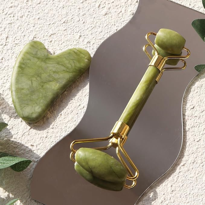 huefull Genuine Jade Roller & Gua Sha Set - Image 7