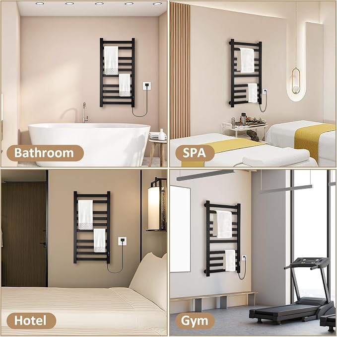Heated Towel Rack for Bathroom Towel Warmer Racks Wall Mounted - Image 8