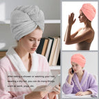 Microfiber Hair Drying Towel Wrap - Image 4