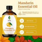 SVA Mandarin Essential Oil – 4 Fl Oz – 100% Natural Mandarin Oil - Image 2