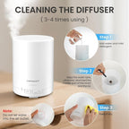 URPOWER 300ml Essential Oil Diffuser: Ultrasonic Aromatherapy Diffuser Quiet - Image 7