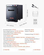 VEVOR Hot Towel Warmer, 5L Small Towel Warmer Cabinet - Image 7
