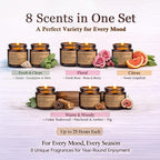 Scented Candles for Home, 8 Pack Soy Wax Candle Set, Aromatherapy Candles - Image 2
