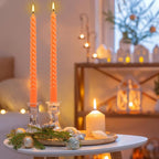 WPONSZU 12 Pack 10 Inch Spiral Taper Candle Set, Unscented Dripless Candlesticks - Image 4